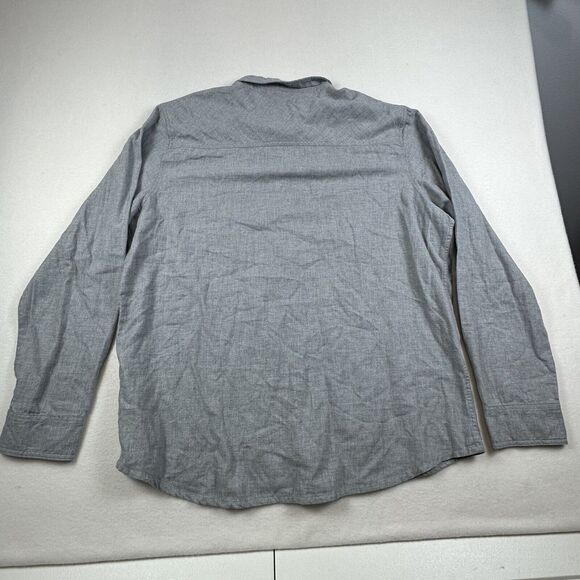 Stio Shirt Mens 2XL Gray MITER Lightweight Flannel Button Up Long Sleeve Shirt - Picture 5 of 12